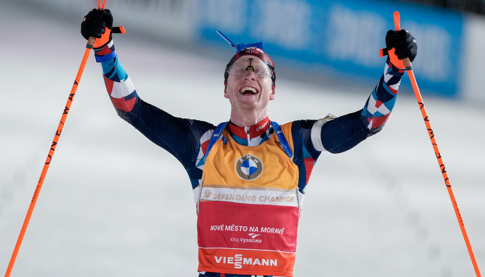 Johannes Thingnes Bø vant 12,5 km jaktstart for menn under VM i skiskyting i Nove Mesto søndag.