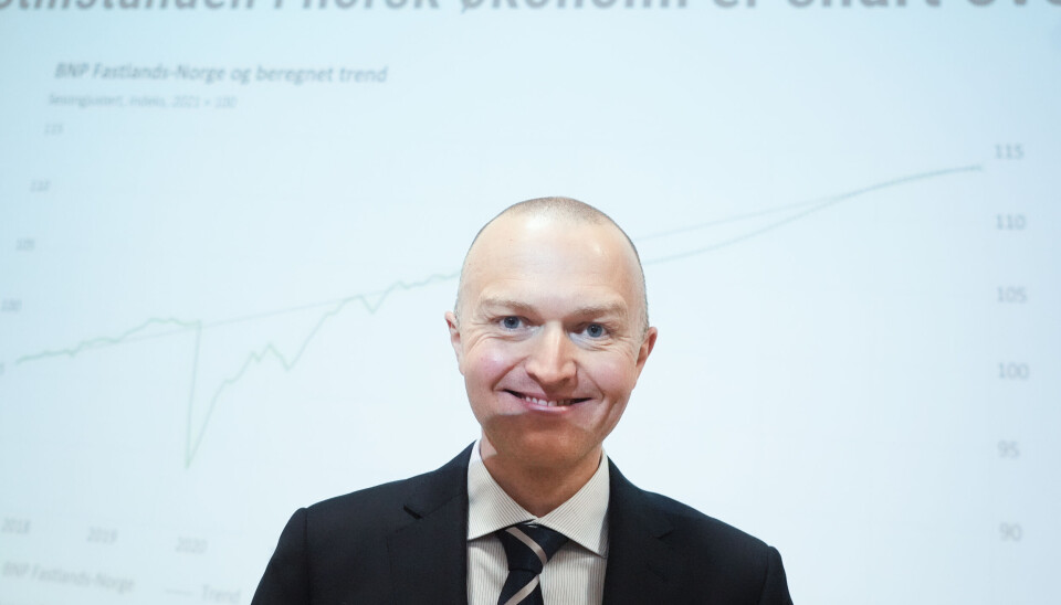 Thomas von Brasch i Statistisk sentralbyrå mener alt ligger til rette for noen år framover med solid vekst i lønningene, samtidig som prisveksten og rentene skal komme merkbart ned.