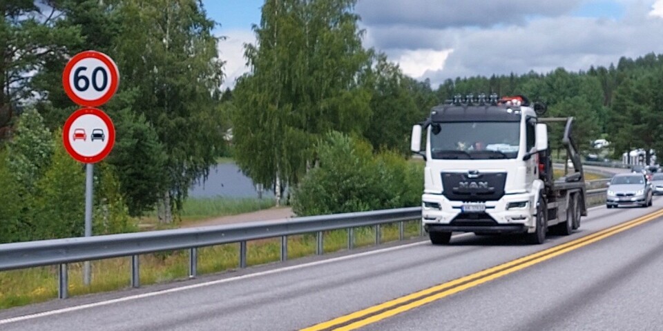 Nå er det blitt 60 km/t ved Sigernessjøen.
