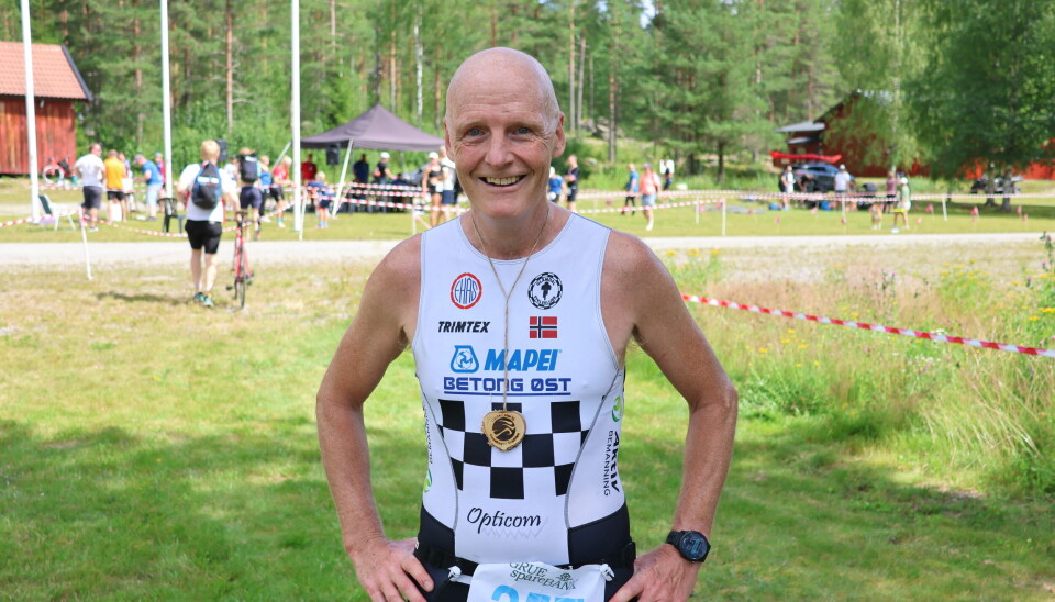 Rolf M. Bakken fra Kongsvinger og Glåmdal Sykleklubb har deltatt i samtlige Finnskogen Triatlon som er arrangert.