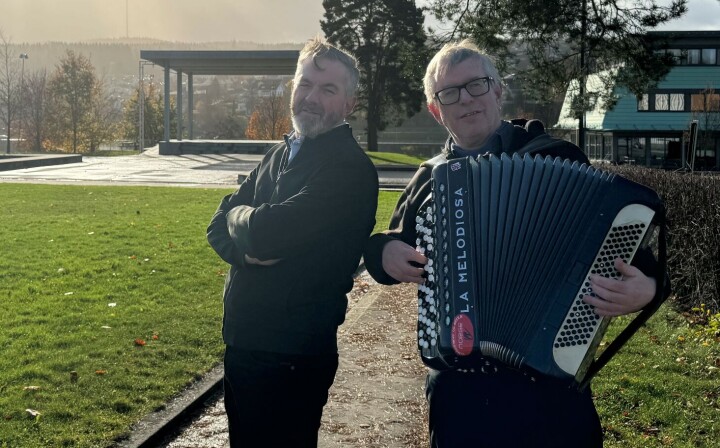 Even Finsrud og Øyvind Roos fant fort tonen da de møttes i 1. klasse som elever på Sentralskolen.