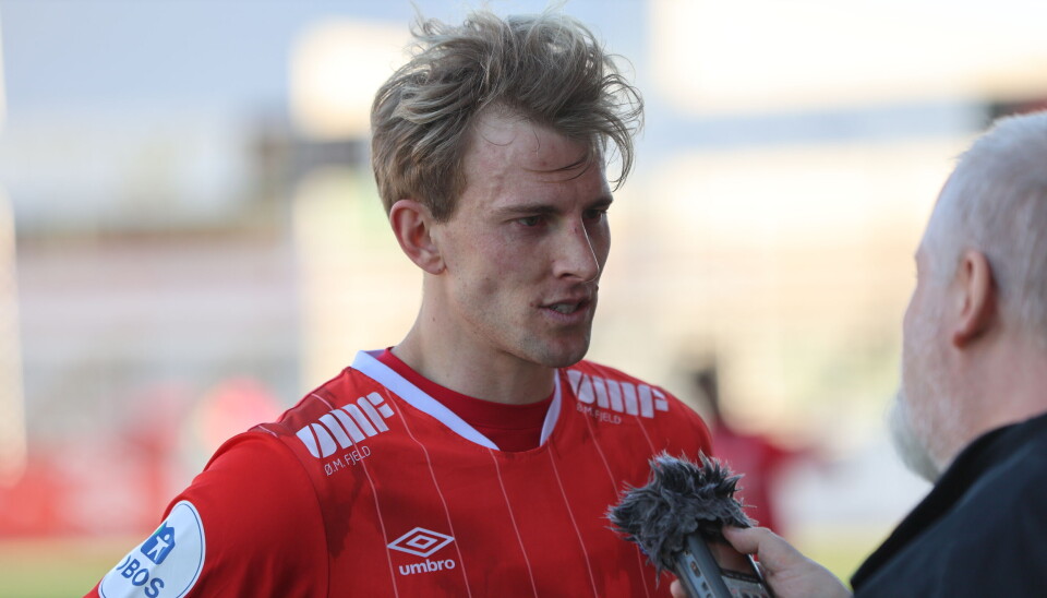 Det var ingen tvil at det var Joacim Holtan som var dagens mann etter hans scoring i treningskampen mot Hamkam.