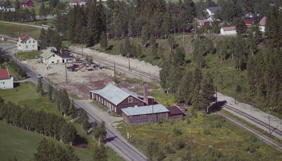 Flyfoto tatt over Roverud i 1962.