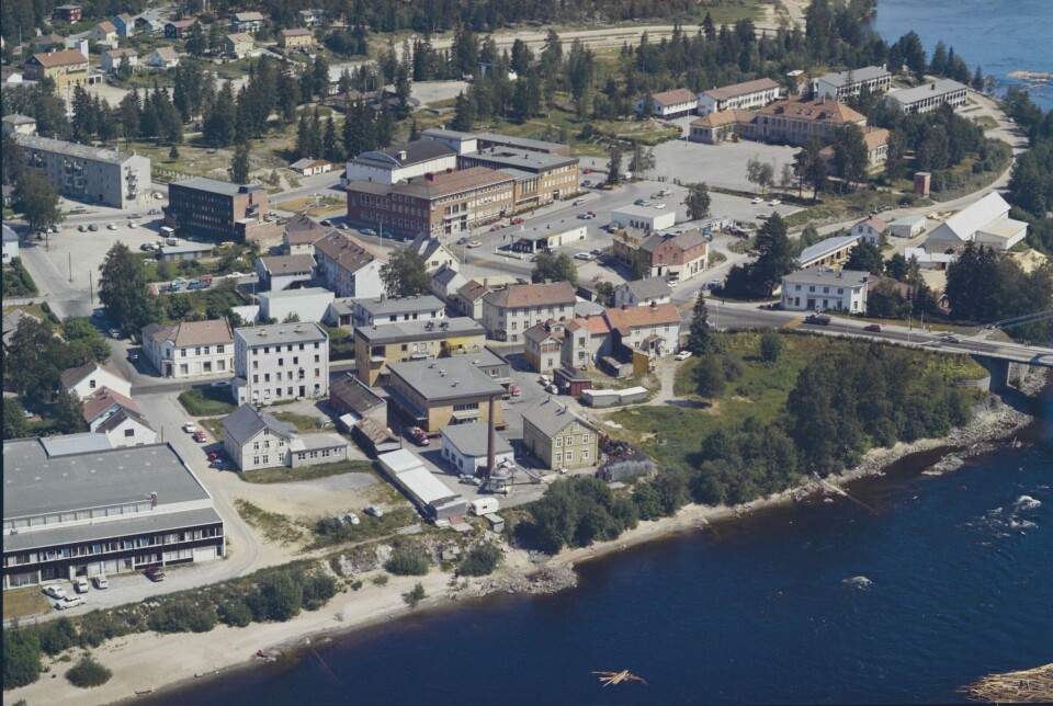 Flyfoto tatt over Kongsvinger i 1969.