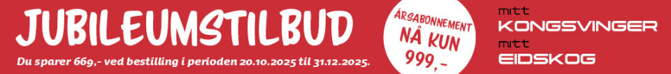 Jubileumstilbud annonse