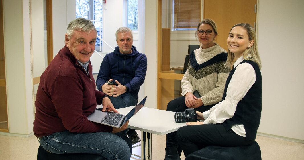 Staben av fast ansatte i Mitt Kongsvinger på åpningsdagen består av (f.v) Bjørn Taalesen, Geir Christiansen, Elisabeth Sjøbotten og Benedicte Bratås. Staben av fast ansatte i Mitt Kongsvinger på åpningsdagen består av (f.v) Bjørn Taalesen, Geir Christiansen, Elisabeth Sjøbotten og Benedicte Bratås.