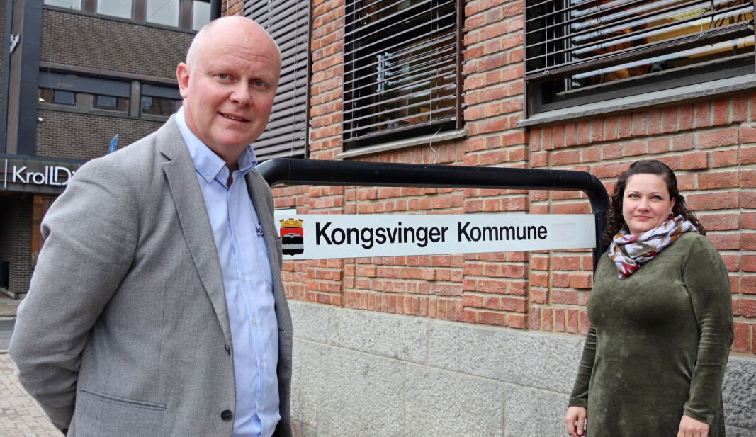 Rådmann Lars Andreas Uglem og ordfører Margrethe Haarr Rådmann Lars Andreas Uglem og ordfører Margrethe Haarr