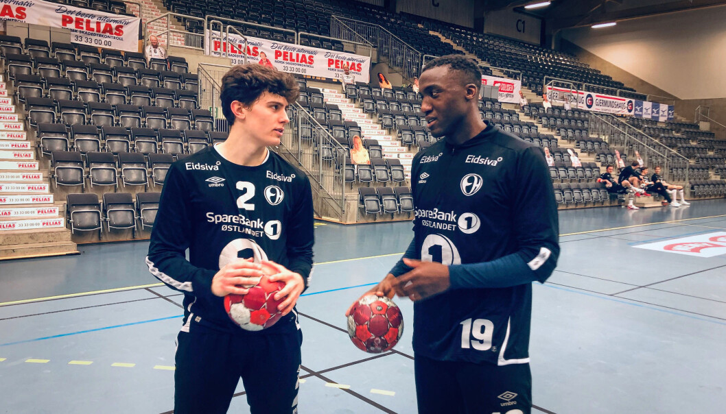 Oskar og Luc - et kjent radarpar på Elverums treninger. Oskar og Luc - et kjent radarpar på Elverums treninger.
