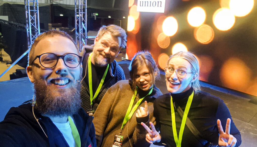 Martin Høgberget, Per Lunder, Ingjerd Engh og Linnéa Paulsen Luiijbregts er blant aktørene fra Kulturkollektivet som blir å se på scena, her fra Norges største reunion i februar. Martin Høgberget, Per Lunder, Ingjerd Engh og Linnéa Paulsen Luiijbregts er blant aktørene fra Kulturkollektivet som blir å se på scena, her fra Norges største reunion i februar.