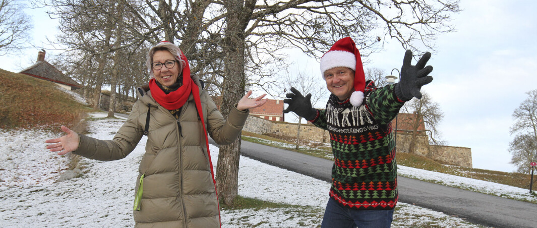 Marvel Sørensen og Uno Arnesen ser frem til neste helgs Julemarked. I år bir mye sentrert til området rundt Gyldenborg. Marvel Sørensen og Uno Arnesen ser frem til neste helgs Julemarked. I år bir mye sentrert til området rundt Gyldenborg.