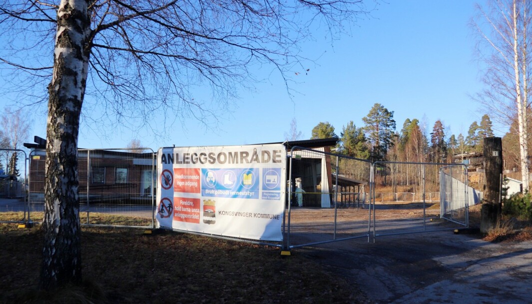 Området er sperret av anleggsområde. Området er sperret av anleggsområde.