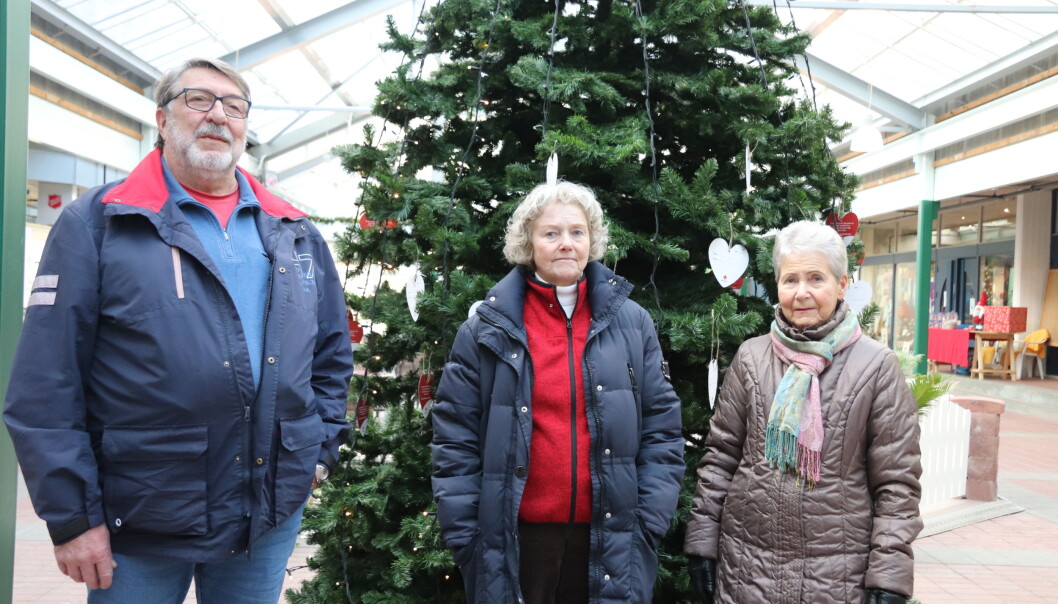 Ottar Delerud, Ellen Skaare Botner og Lise Krabseth er blant de frivillige i Kongsvinger Røde Kors, som møter deg i Gågata. Ottar Delerud, Ellen Skaare Botner og Lise Krabseth er blant de frivillige i Kongsvinger Røde Kors, som møter deg i Gågata.