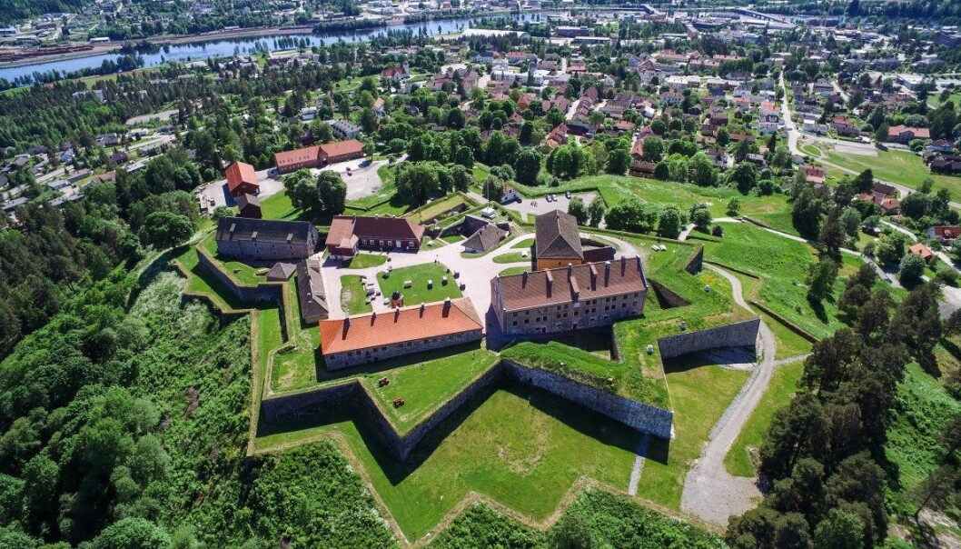 Kongsvinger Festning Luftfoto festningen Kongsvinger Festning Luftfoto festningen