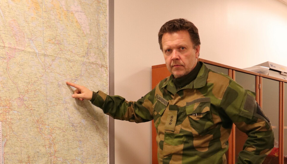 Områdesjef i Vinger HV-område, Inge Langrekken og hans mannskaper har en lang grense som skal kontrolleres.