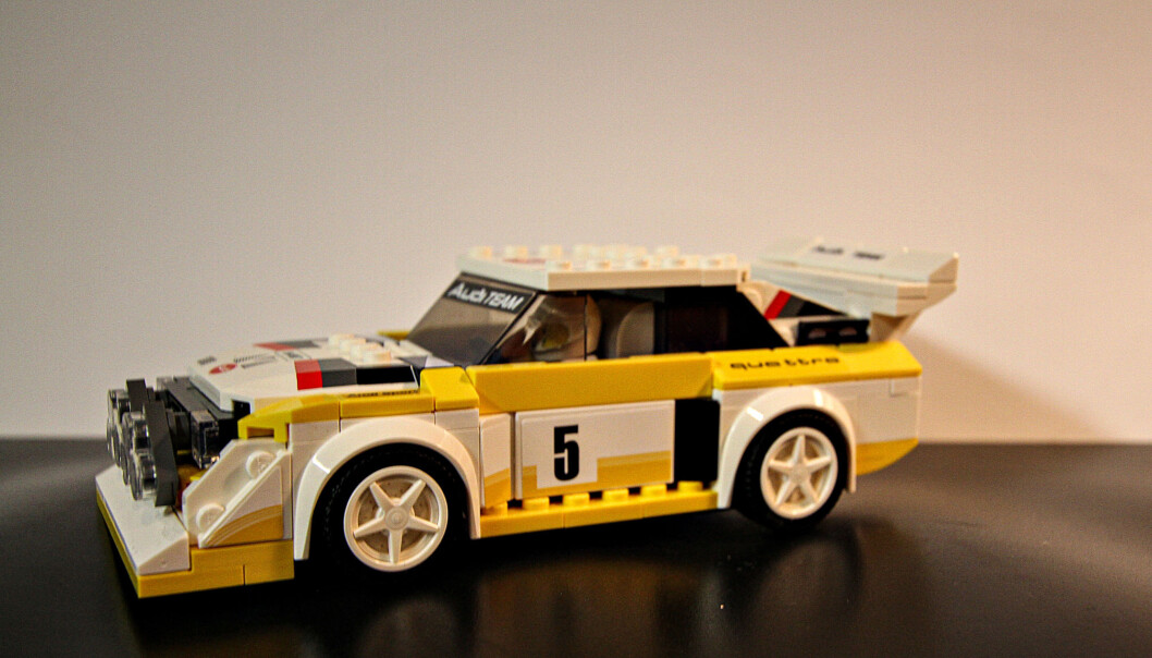 Den første modellen Erik Øverby bygde av de mer kompliserte Lego-settene var naturlig nok en Audi. Den første modellen Erik Øverby bygde av de mer kompliserte Lego-settene var naturlig nok en Audi.