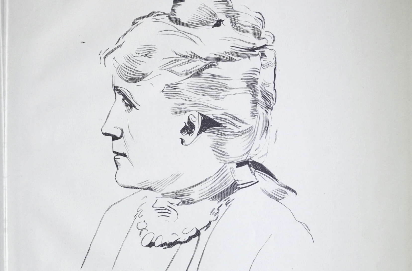 Erika Lie tegnet av Christian Krogh under et intervju i 1895. Hentet fra boken «12 af vore samtidige». Erika Lie tegnet av Christian Krogh under et intervju i 1895. Hentet fra boken «12 af vore samtidige».
