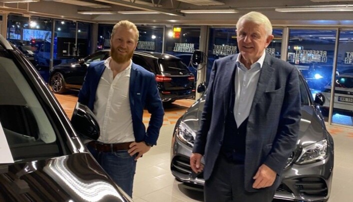 Daglig leder Lars Erik Fremming (t.v.) og styreleder Egil Stenshagen på Kongsvinger Bilsenter hadde stor vekst i 2020, spesielt på grunn av elektriske biler. Daglig leder Lars Erik Fremming (t.v.) og styreleder Egil Stenshagen på Kongsvinger Bilsenter hadde stor vekst i 2020, spesielt på grunn av elektriske biler.