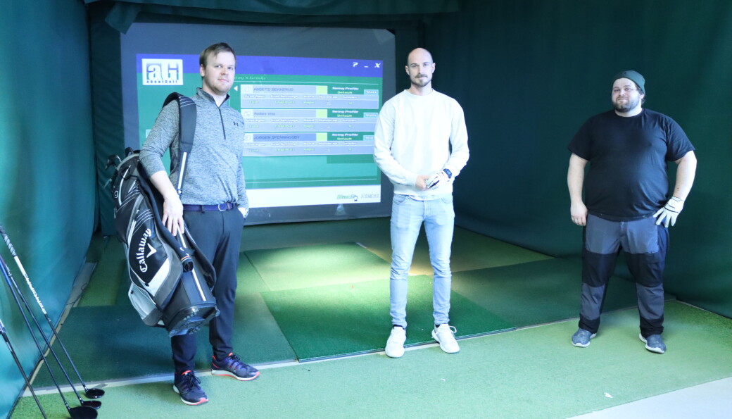 Anders Støp (t.v.), Anders Bekkerud og Jørgen Spenningsby er blant de som bruker Golfer'n i vintersesongen. Anders Støp (t.v.), Anders Bekkerud og Jørgen Spenningsby er blant de som bruker Golfer'n i vintersesongen.