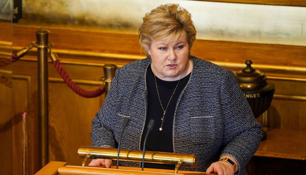 Statsminister Erna Solberg skisserer onsdag en plan for hvordan Norge skal åpne igjen. Statsminister Erna Solberg skisserer onsdag en plan for hvordan Norge skal åpne igjen.