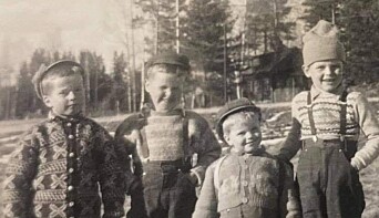 Det var alltid liv og røre i barndommen. Her er Tor til høyre i bildet. Det var alltid liv og røre i barndommen. Her er Tor til høyre i bildet.