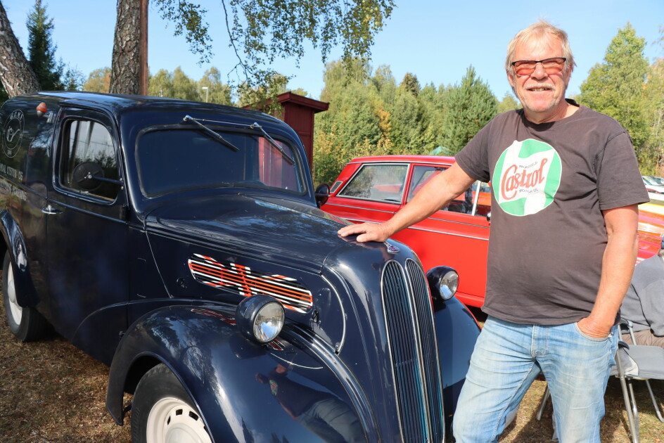 Tommy Fälling hadde med seg en vaskekte engelsk bil som trygt kan kalle seg veteran.