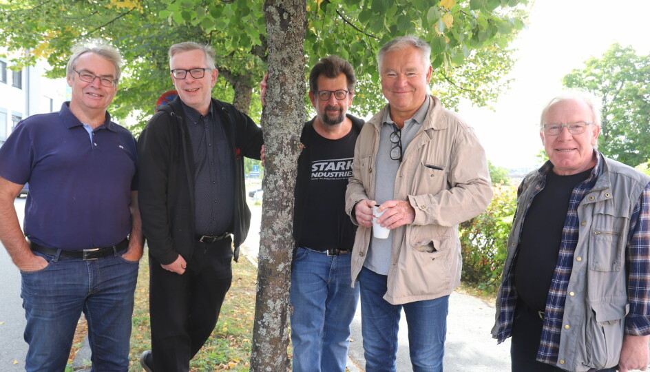 Trond Eng (f.v.) Øivind Roos, Lars Ovlien, Lars Kleveland og Nils Oscar Ottesen var innom det meste som rører seg på kulturfronten for tiden.
