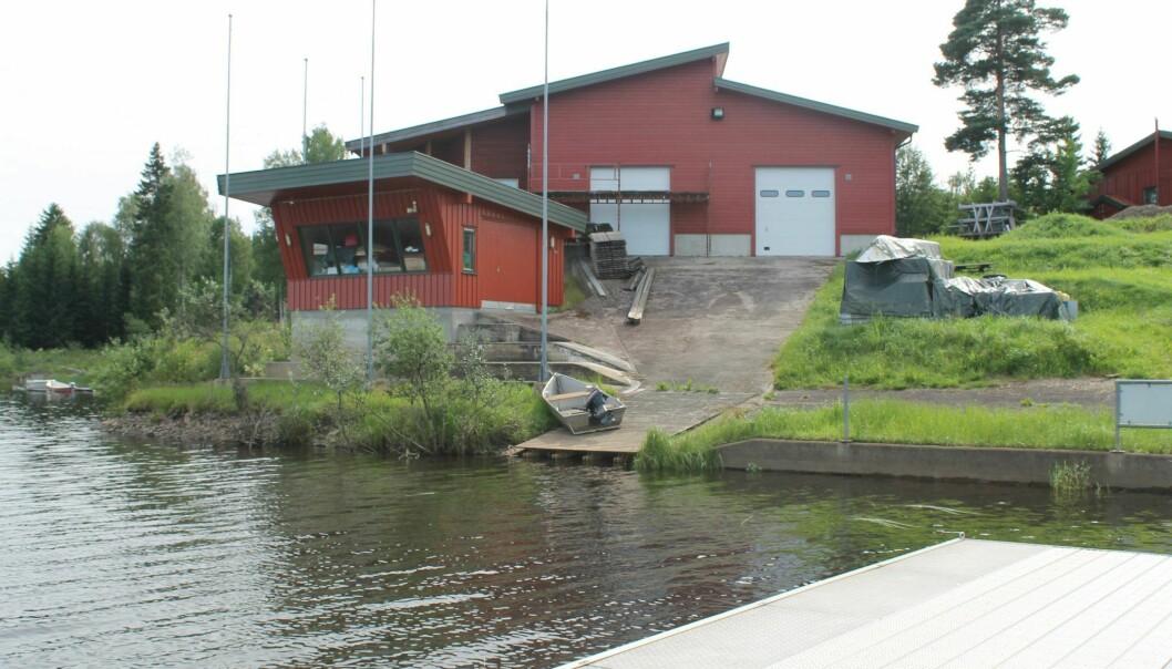 Ro- og padleklubbens anlegg ved Vingersjøen ble gjort ferdig med penger fra kommunen, fylkeskommunen og staten. Bildet er fra 2012, hentet fra klubbens Facebook-sider.