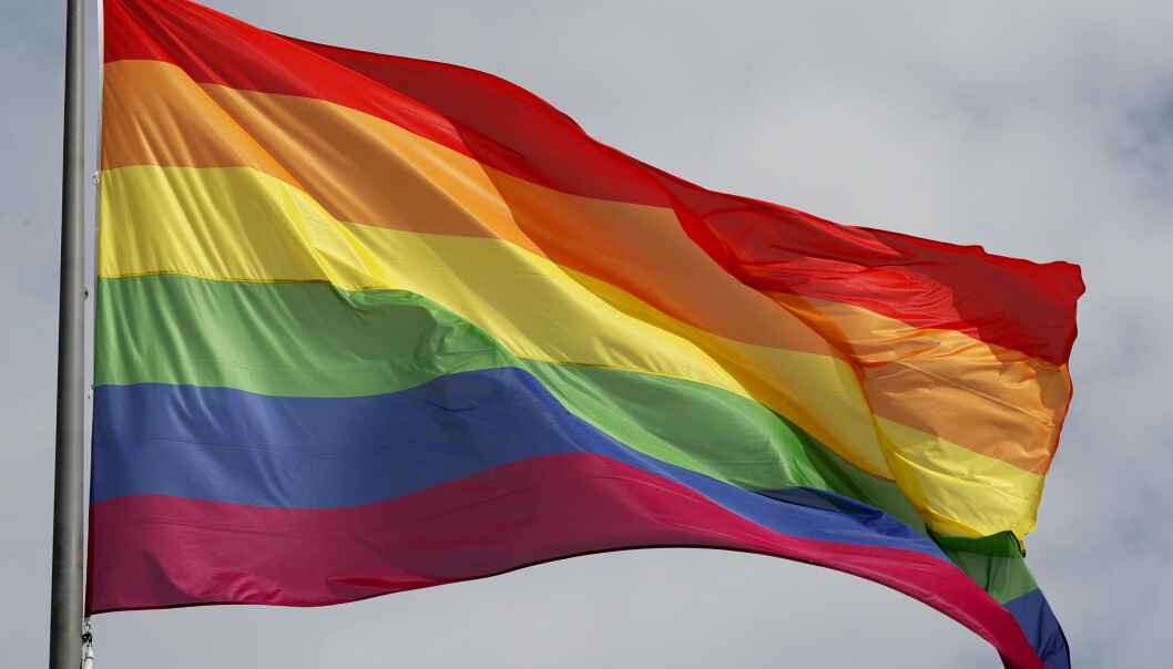 Regnbueflagget er symbolet for Pride.
