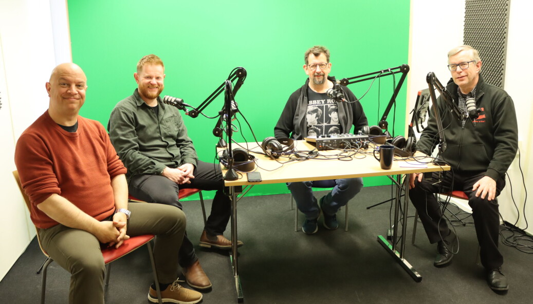 Audun Bårdseth (f.v.), Sten Bjørge Skaslien Hansrud, Lars Ovlien og Øivind Roos utgjør ukens Kulturstreif-panel. Audun Bårdseth (f.v.), Sten Bjørge Skaslien Hansrud, Lars Ovlien og Øivind Roos utgjør ukens Kulturstreif-panel.