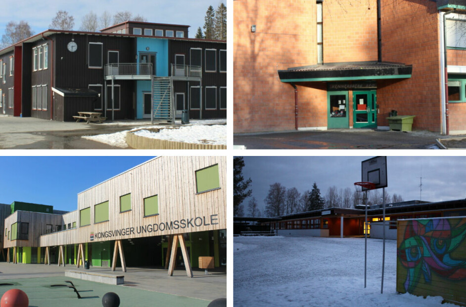 Langeland, Vennersberg, KUSK og Roverud skole er de fire aktuelle skolene i tilsynsrapporten fra Statsforvalteren.