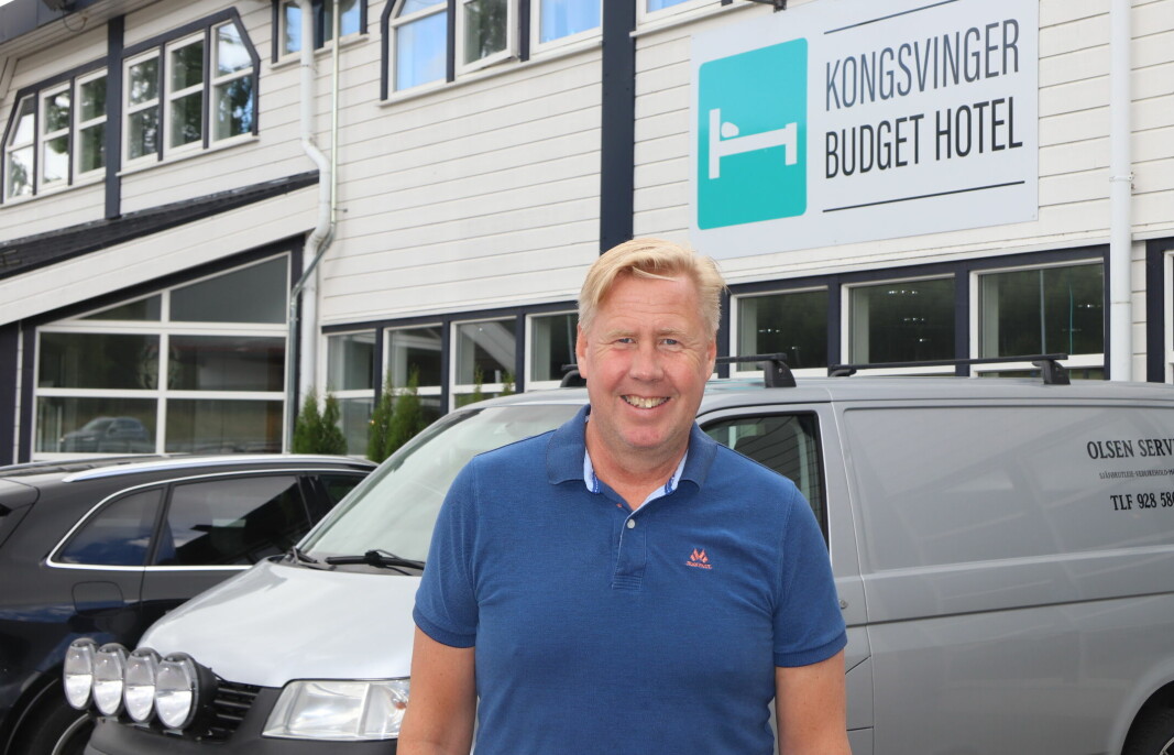 Daglig leder Göran Carlström ved Kongsvinger Budget Hotel.