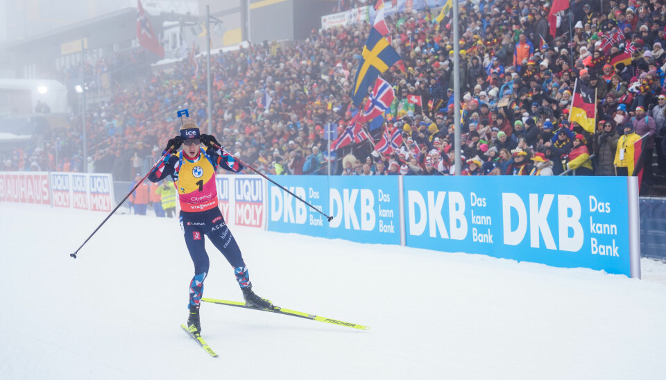 Johannes Thingnes Bø tok gullet i lørdagens sprint i Ski-skytter VM i Oberhof