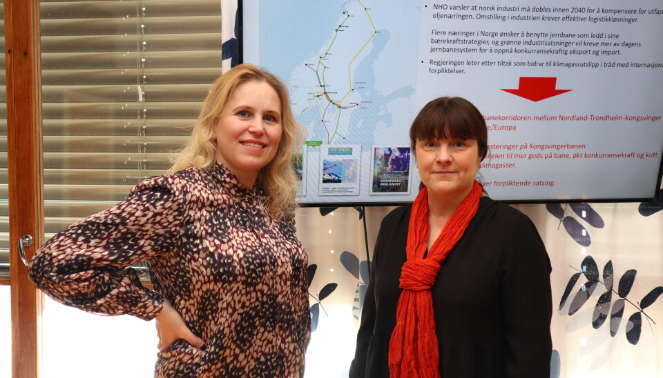 De to ordførerne Kamilla Thue fra Eidskog og Eli Wathne fra Kongsvinger jobber for å få Kongsvingerbanen prioritert ved neste Nasjonale transportplan.