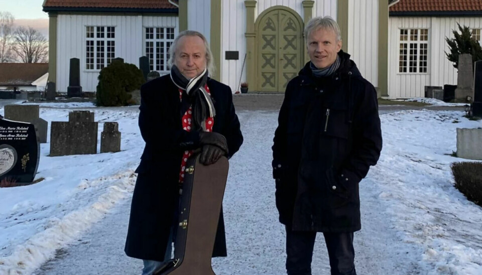 Levi Henriksen (t.v.) og Håvard Gimse fremfører sammen for første gang på åtte år.