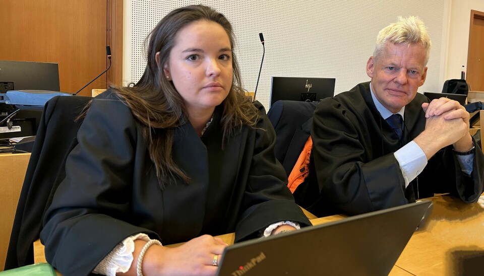 Advokatene Camilla Alexandra Aas og Morten Furuholmen forsvarer den narko-tiltalte kongsvingerkvinnen.