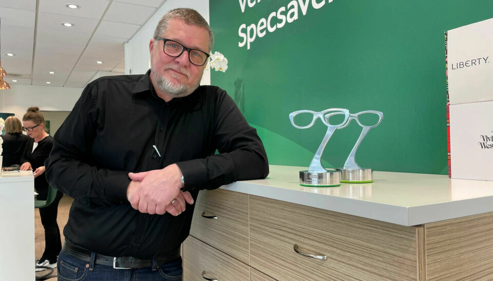 Christer Westlund, daglig leder hos Specsavers i Kongsvinger.